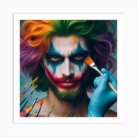 Joker Portrait Art Print