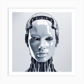 Portrait Of A Robot 12 Art Print