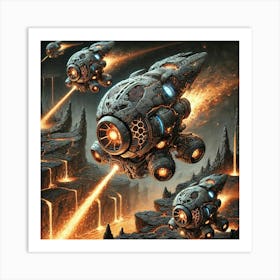 Pyroclast Drones Art Print