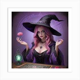 psychic witch Art Print