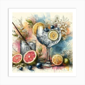 Gin And Tonic 1 Art Print