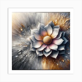 Lotus Flower Painting Art Print