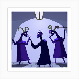 Three Witches 2 Art Print