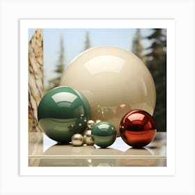 Christmas Ornaments 8 Art Print