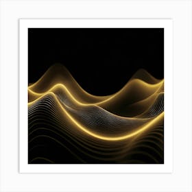 Abstract Wave - Wave Stock Videos & Royalty-Free Footage 7 Art Print