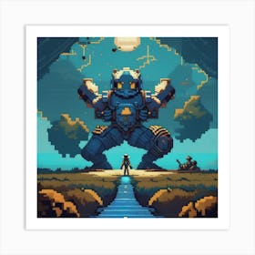 Pixel Art Adventure Art Print