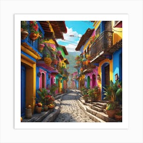 Colombian Festivities Ultra Hd Realistic Vivid Colors Highly Detailed Uhd Drawing Pen And Ink (47) Art Print