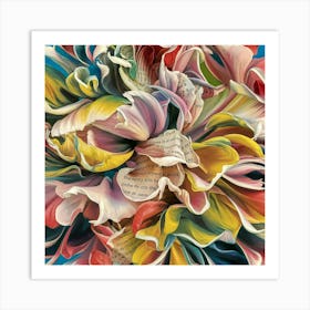 Paper Flowers Art Print