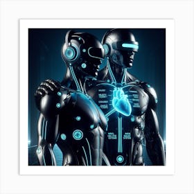 Two Robots 7 Art Print