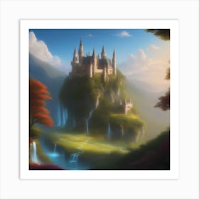 Castle In The Forest Art Print