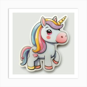 Unicorn Sticker 131 Art Print