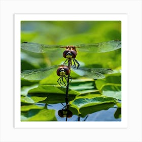 Dragonflies 3 Art Print