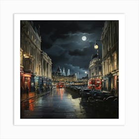 Night In London Art Print