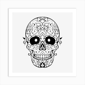 Mandala Skull 01 Art Print