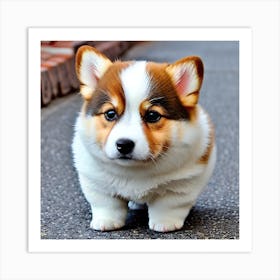 Corgi Puppy 4 Art Print