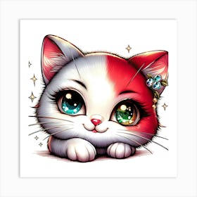 Creative Feline Cat Artwork 59 Art Print