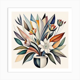 Abstract Floral Arrangement Art Print