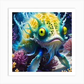 Octopus Fish Art Print