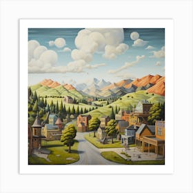 'The Town' Art Print