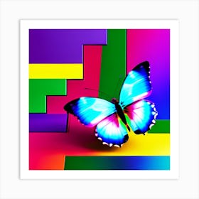 Abstract Butterfly Art Print