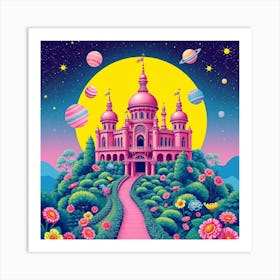 Pink Castle 3 Art Print