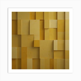 Abstract Yellow Wall Art Print