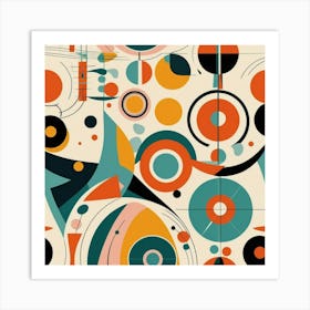 Default Mid Century Abstract Retros A Art 3 Art Print