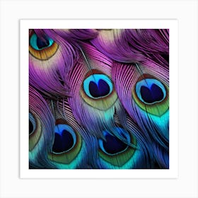 Peacock Feathers 16 Art Print