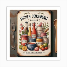 Kitchen Condiment Art Print