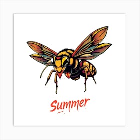 Bee Summer Art Print