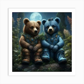 moon bears Art Print