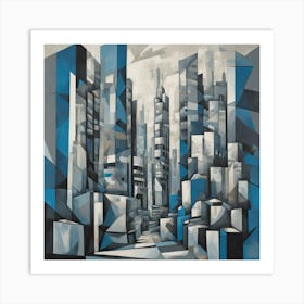 Abstract Cityscape 7 Art Print