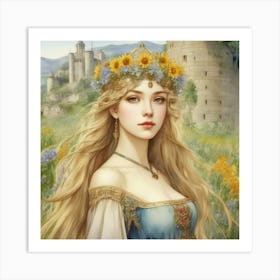 Medieval Princess Art Print