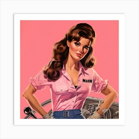 Pin Up Girl 8 Art Print