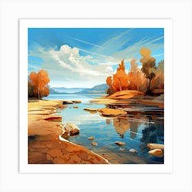 Landscape Painting 1 Art Print