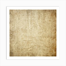 Abstract Pattern Swirling Across Vintage Crumpled Paper Textures Of Both The Creases And Paper Fibe (5) Art Print