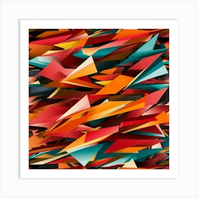 Abstract Triangles 17 Art Print