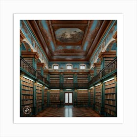 Library Of The University Of Vienna 3 Art Print