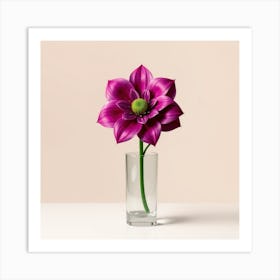 Dahlia In A Vase Art Print