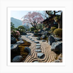 Asian Garden Art Print