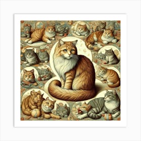 Cats Of The World Art Print