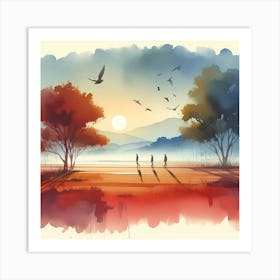 Watercolor Painting 3 Art Print