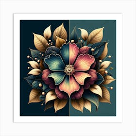 Flower Painting 4 Art Print