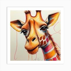 Giraffe 133 Art Print