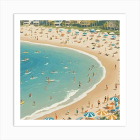 Day At The Beach 19 Art Print