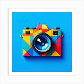 Geometric Camera Art Print