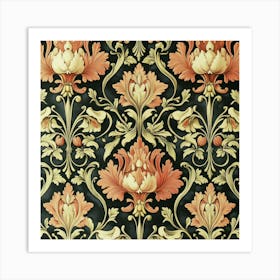 Floral Wallpaper Art 6 Art Print