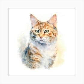 Bavarian Mountain Cat Portrait 2 Art Print