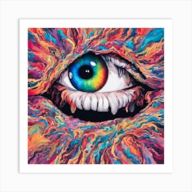 Eye Of The Psychedelic Gods Art Print