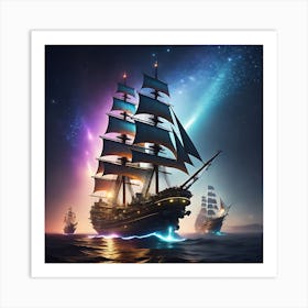 Galactic Voyage Art Print